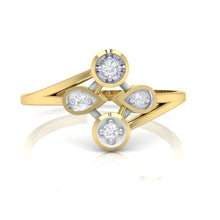 Load image into Gallery viewer, 18Kt gold real diamond ring 40(2) by diamtrendz