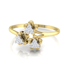 Load image into Gallery viewer, 18Kt gold real diamond ring 43(3) by diamtrendz