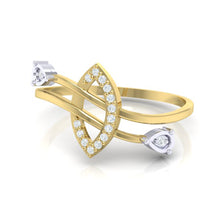 Load image into Gallery viewer, 18Kt gold real diamond ring 44(3) by diamtrendz