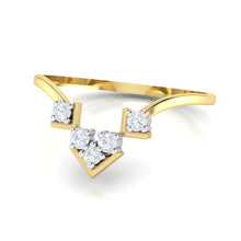 Load image into Gallery viewer, 18Kt gold real diamond ring 47(3) by diamtrendz