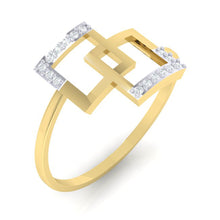 Load image into Gallery viewer, 18Kt gold real diamond ring 48(1) by diamtrendz
