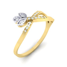 Load image into Gallery viewer, 18Kt gold real diamond ring 54(1) by diamtrendz