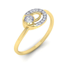 Load image into Gallery viewer, 18Kt gold real diamond ring 55(1) by diamtrendz