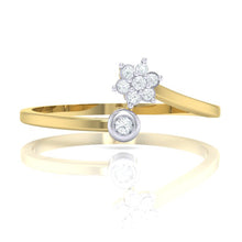 Load image into Gallery viewer, 18Kt gold real diamond ring 57(2) by diamtrendz