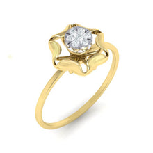 Load image into Gallery viewer, 18Kt gold real diamond ring by diamtrendz