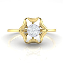 Load image into Gallery viewer, 18Kt gold real diamond ring by diamtrendz