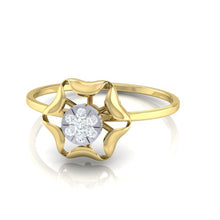 Load image into Gallery viewer, 18Kt gold real diamond ring by diamtrendz