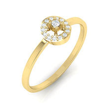 Load image into Gallery viewer, 18Kt gold solitaire diamond ring by diamtrendz