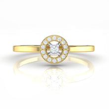 Load image into Gallery viewer, 18Kt gold solitaire diamond ring by diamtrendz