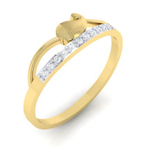 Load image into Gallery viewer, 18Kt gold real diamond ring by diamtrendz