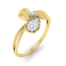 Load image into Gallery viewer, 18Kt gold real diamond ring by diamtrendz