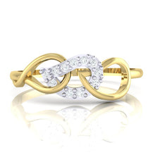 Load image into Gallery viewer, 18Kt gold real diamond ring by diamtrendz