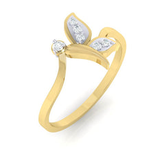 Load image into Gallery viewer, 18Kt gold real diamond ring by diamtrendz