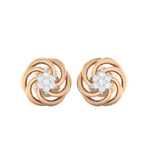 Load image into Gallery viewer, 18Kt rose gold real diamond earring 10(2) by diamtrendz