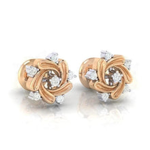 Load image into Gallery viewer, 18Kt rose gold real diamond earring 11(1) by diamtrendz