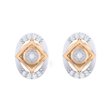 Load image into Gallery viewer, 18Kt rose gold real diamond earring by diamtrendz