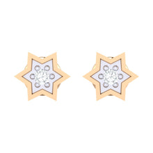 Load image into Gallery viewer, 18Kt rose gold real diamond earring by diamtrendz