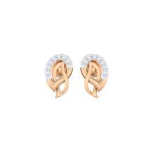 Load image into Gallery viewer, 18Kt rose gold real diamond earring 12(2) by diamtrendz
