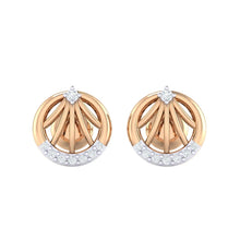 Load image into Gallery viewer, 18Kt rose gold real diamond earring 13(2) by diamtrendz