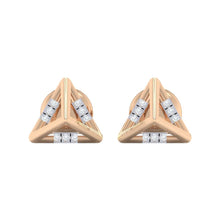 Load image into Gallery viewer, 18Kt rose gold real diamond earring 18(2) by diamtrendz