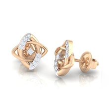 Load image into Gallery viewer, 18Kt rose gold real diamond earring 19(3) by diamtrendz