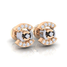 Load image into Gallery viewer, 18Kt rose gold real diamond earring 21(1) by diamtrendz