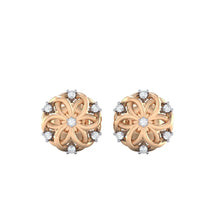 Load image into Gallery viewer, 18Kt rose gold real diamond earring 22(2) by diamtrendz