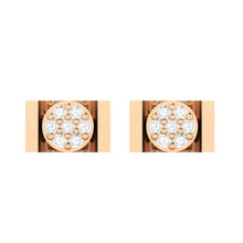 Load image into Gallery viewer, 18Kt rose gold real diamond earring 28(2) by diamtrendz