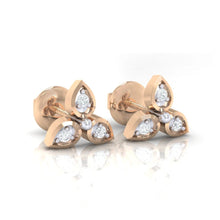 Load image into Gallery viewer, 18Kt rose gold real diamond earring 31(1) by diamtrendz