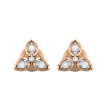 Load image into Gallery viewer, 18Kt rose gold real diamond earring 31(2) by diamtrendz