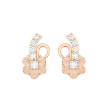Load image into Gallery viewer, 18Kt rose gold real diamond earring 33(2) by diamtrendz
