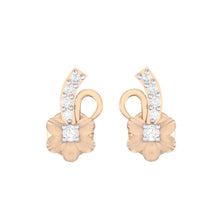 Load image into Gallery viewer, 18Kt rose gold real diamond earring 33(2) by diamtrendz