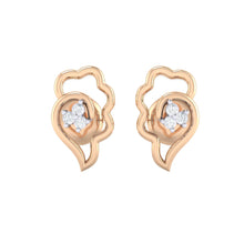 Load image into Gallery viewer, 18Kt rose gold real diamond earring 34(2) by diamtrendz
