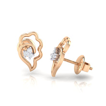 Load image into Gallery viewer, 18Kt rose gold real diamond earring 34(3) by diamtrendz