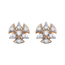 Load image into Gallery viewer, 18Kt rose gold real diamond earring 36(2) by diamtrendz