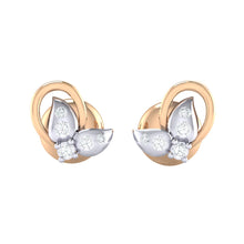 Load image into Gallery viewer, 18Kt rose gold real diamond earring 40(2) by diamtrendz