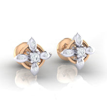 Load image into Gallery viewer, 18Kt rose gold real diamond earring 43(1) by diamtrendz