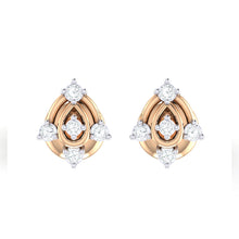 Load image into Gallery viewer, 18Kt rose gold real diamond earring 46(2) by diamtrendz