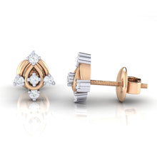 Load image into Gallery viewer, 18Kt rose gold real diamond earring 46(3) by diamtrendz