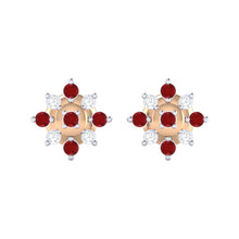 Load image into Gallery viewer, 18Kt rose gold real diamond earring 47(2) by diamtrendz