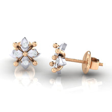 Load image into Gallery viewer, 18Kt rose gold real diamond earring 48(3) by diamtrendz
