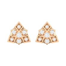 Load image into Gallery viewer, 18Kt rose gold real diamond earring 51(2) by diamtrendz