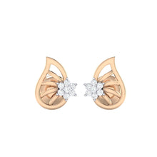 Load image into Gallery viewer, 18Kt rose gold real diamond earring 7(2) by diamtrendz