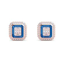 Load image into Gallery viewer, 18Kt rose gold designer diamond earring by diamtrendz