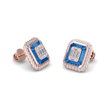Load image into Gallery viewer, 18Kt rose gold designer diamond earring by diamtrendz