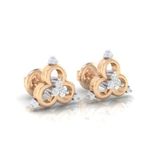 Load image into Gallery viewer, 18Kt rose gold real diamond earring 9(1) by diamtrendz