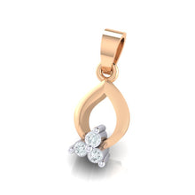 Load image into Gallery viewer, 18Kt rose gold real diamond pendant 11(2) by diamtrendz