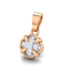 Load image into Gallery viewer, 18Kt rose gold real diamond pendant 14(2) by diamtrendz