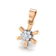 Load image into Gallery viewer, 18Kt rose gold real diamond pendant 15(2) by diamtrendz