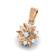 Load image into Gallery viewer, 18Kt rose gold star diamond pendant by diamtrendz